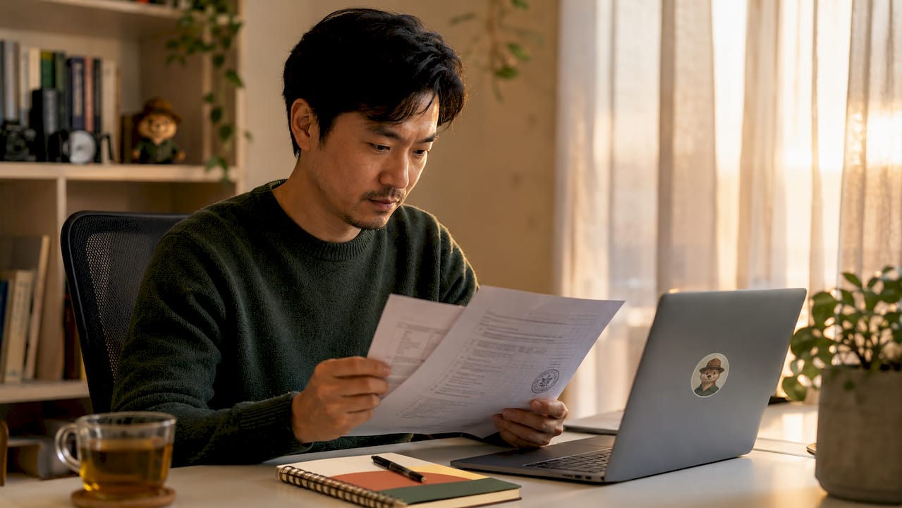 IT professional reviewing SSL certificate files