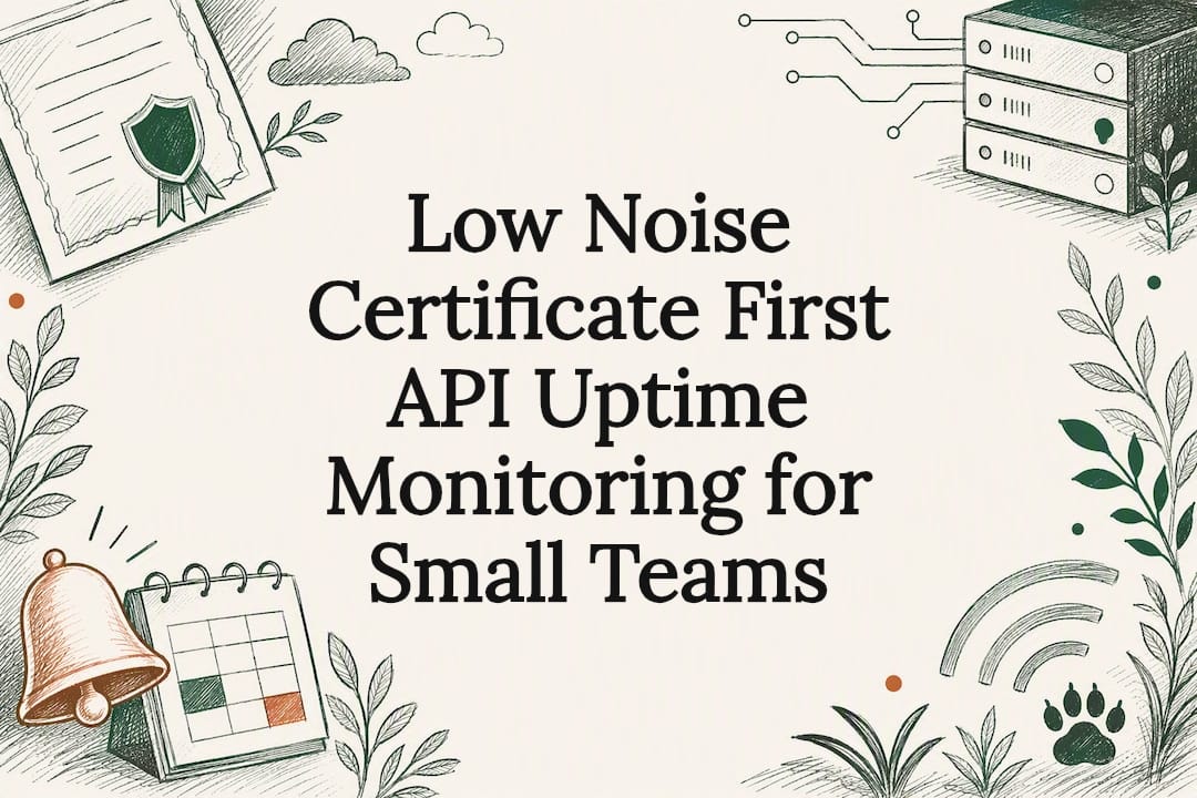 Decorative SSL monitoring title card illustration