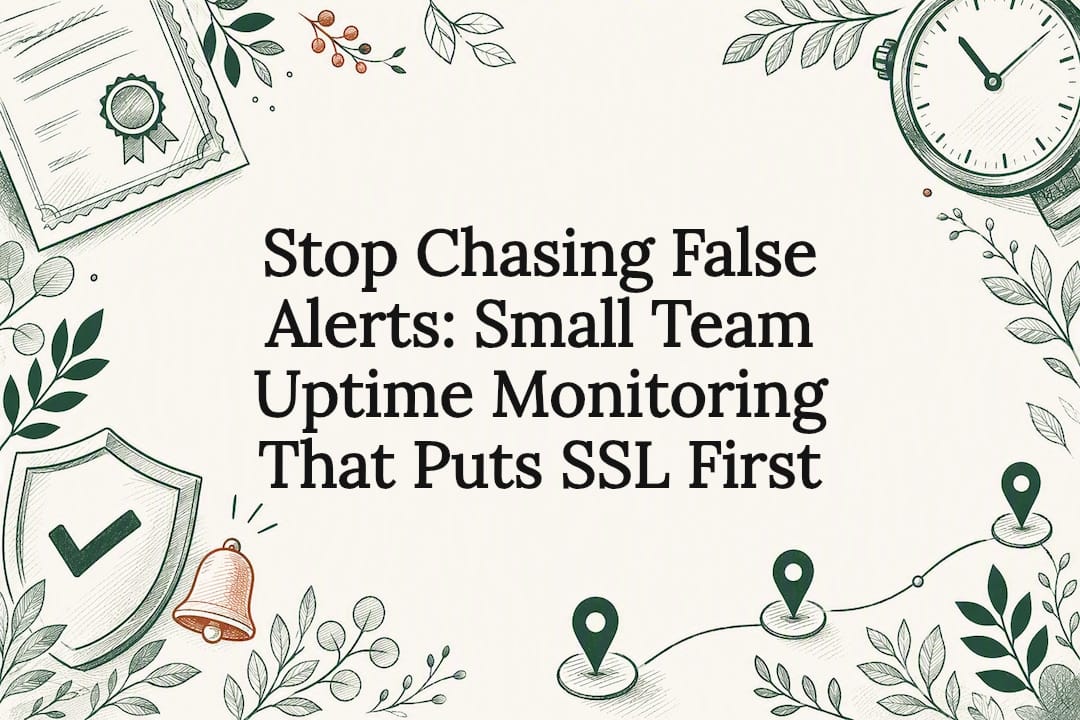 Decorative SSL monitoring title card
