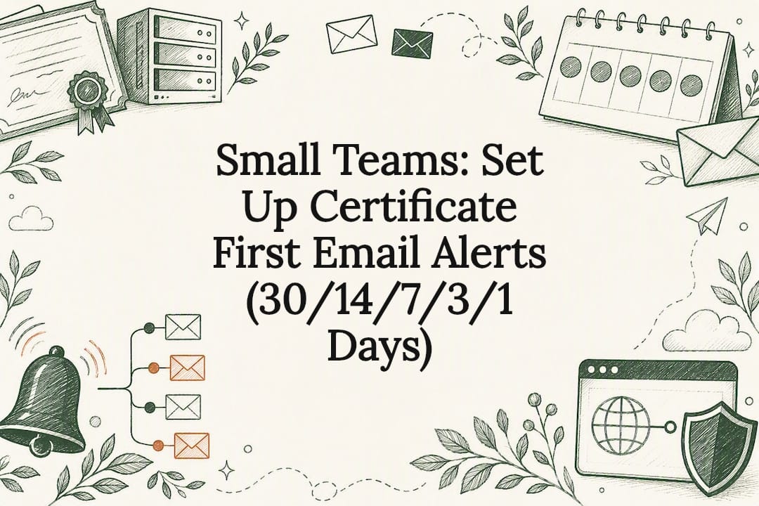 Decorative SSL alert schedule title card