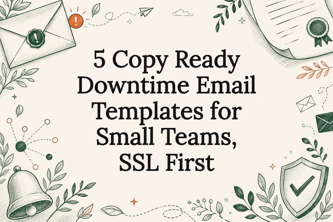 Decorative SSL alert email title card