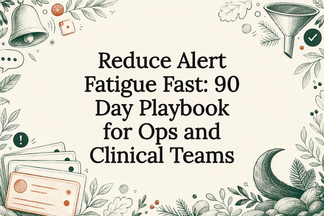 Decorative alert fatigue playbook title card