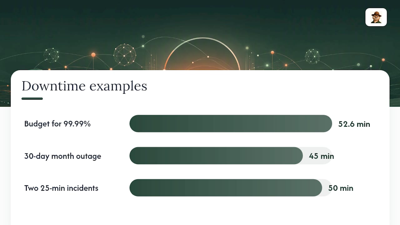 How to Calculate Your Actual Uptime Percentage — overview diagram
