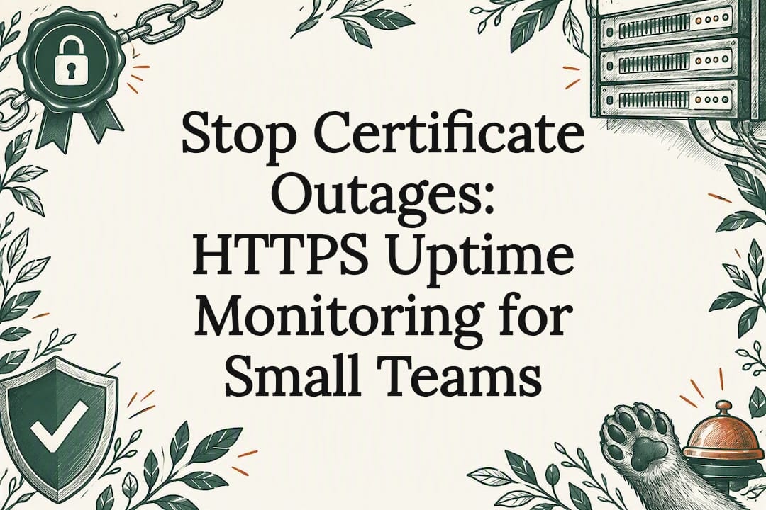 Hand-drawn HTTPS certificate monitoring title card