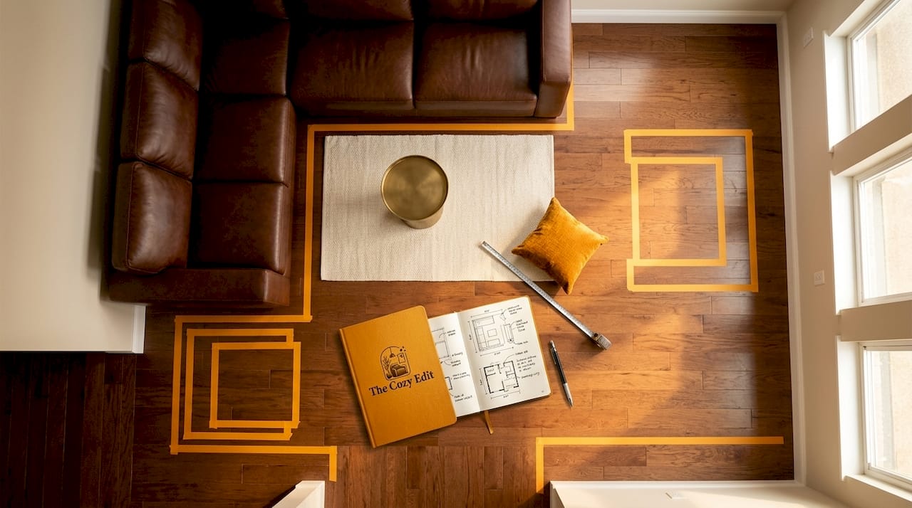 Living room showing furniture scale mistakes