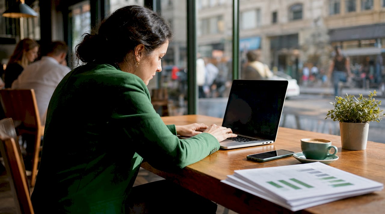 Marketing manager working on franchise lead automation