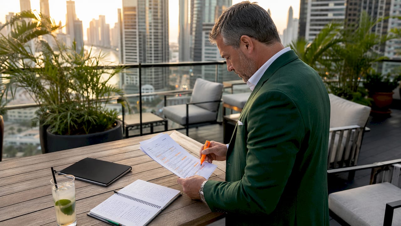 Franchise manager reviewing pre-qualified leads