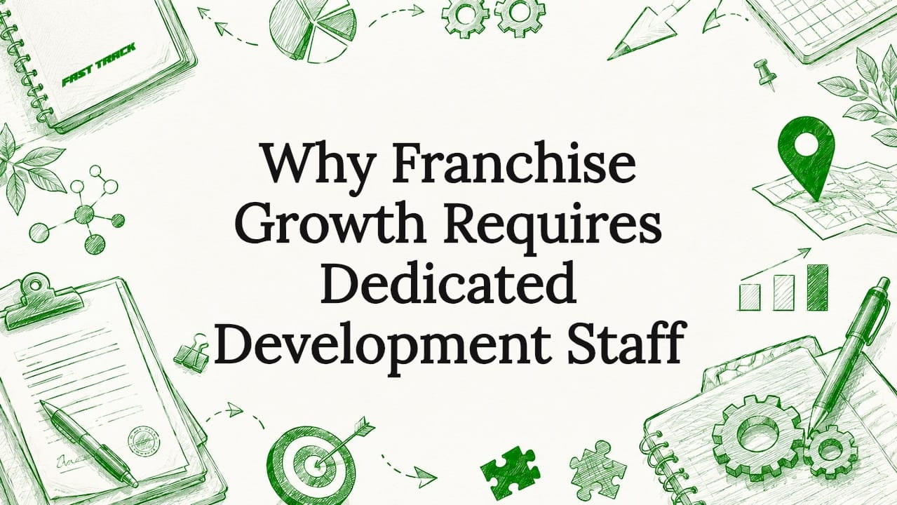 Decorative title card illustration for franchise growth