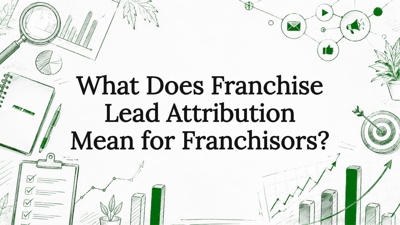Decorative title card with marketing and analytics illustrations