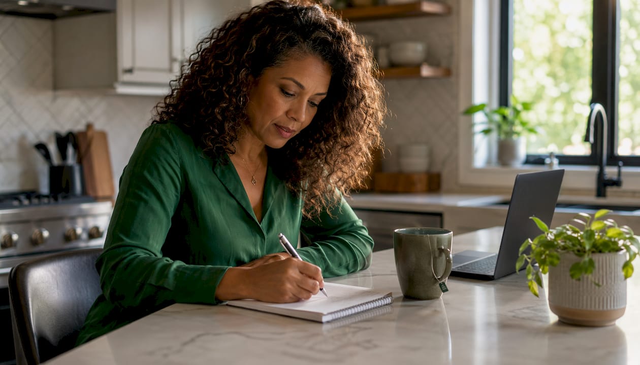 Franchise owner documenting compensation method