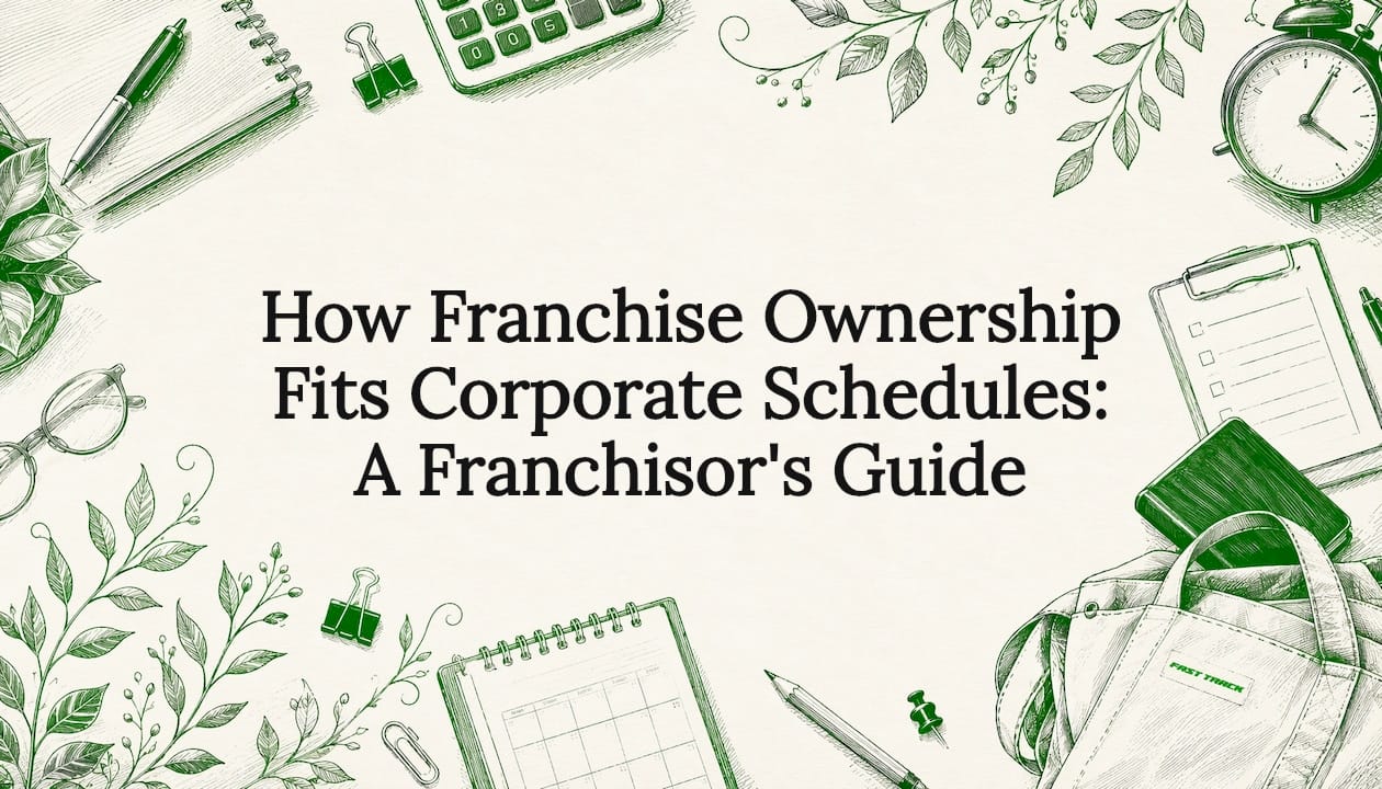 Decorative professional business title card illustration
