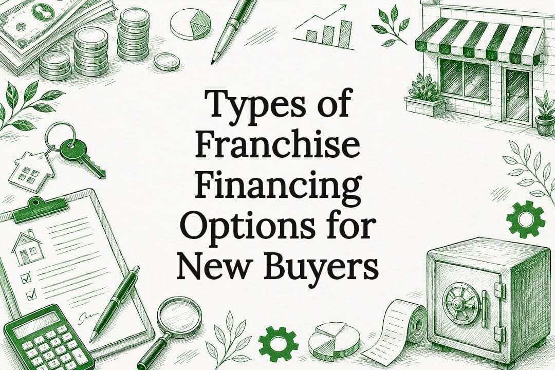 Decorative title card illustration for franchise financing