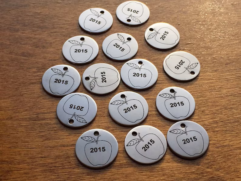 3/4 Inch Stainless Steel 18 Gauge Charm