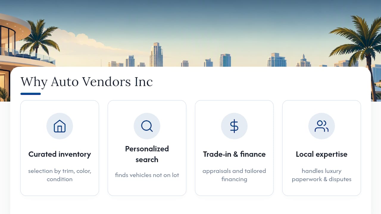 Why Auto Vendors Inc Is a Trusted Local Choice for Luxury SUV Buyers — overview diagram