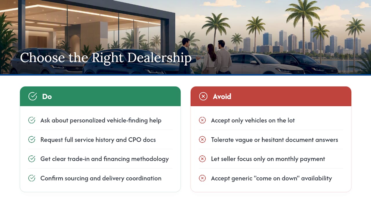 How Do You Choose the Right Luxury SUV Dealership in Fort Lauderdale? — overview diagram