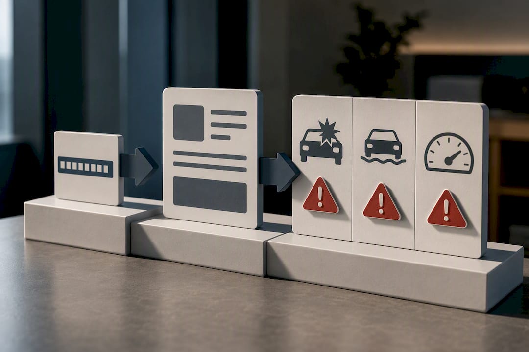 VIN report screening for vehicle history red flags