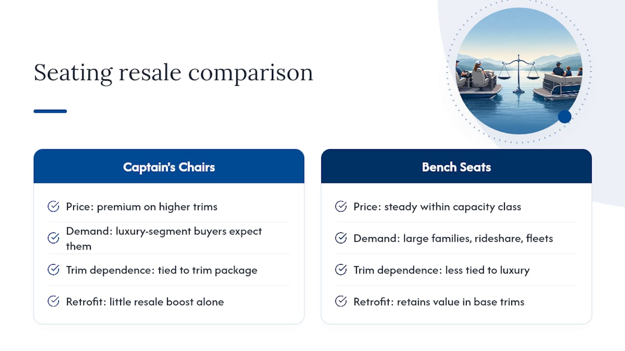 Do Captain's Chairs or Bench Seats Hold Resale Value Better? — overview diagram