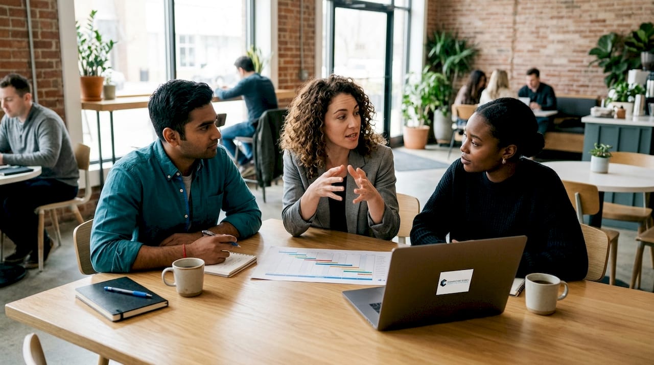 Startups discussing leadership delays impact