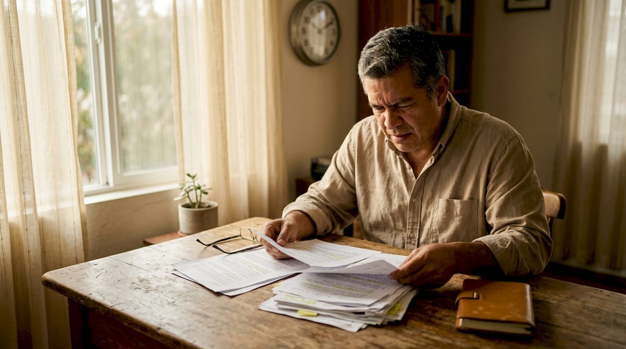 Man reviewing California lemon law documents