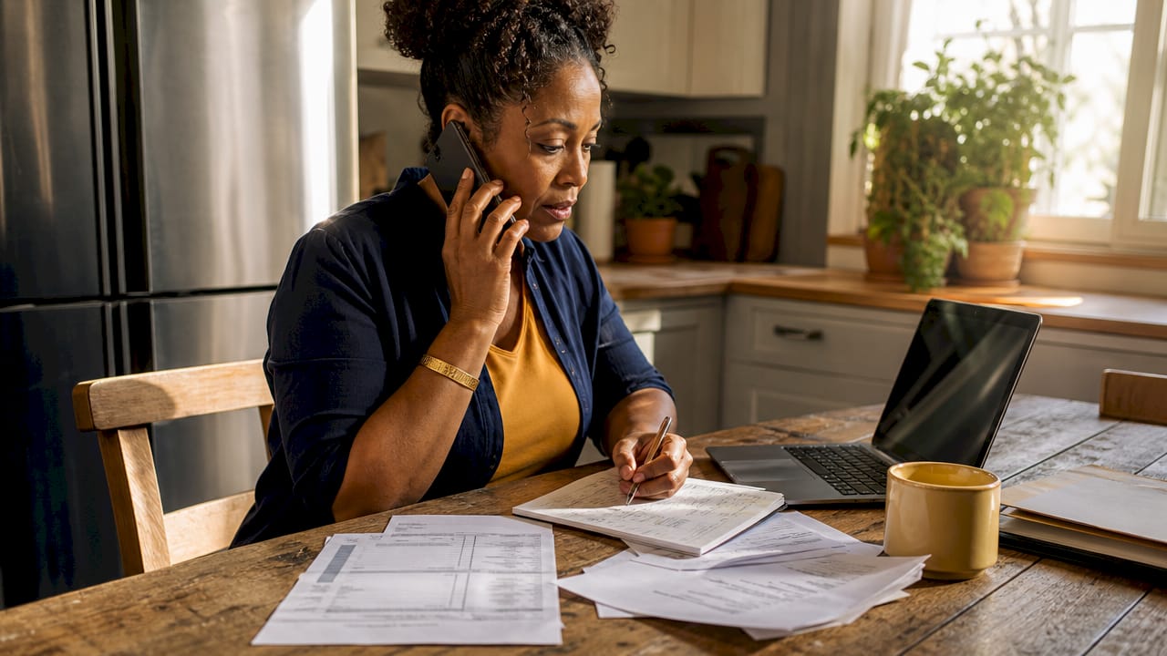 Woman negotiating lemon law claim over phone