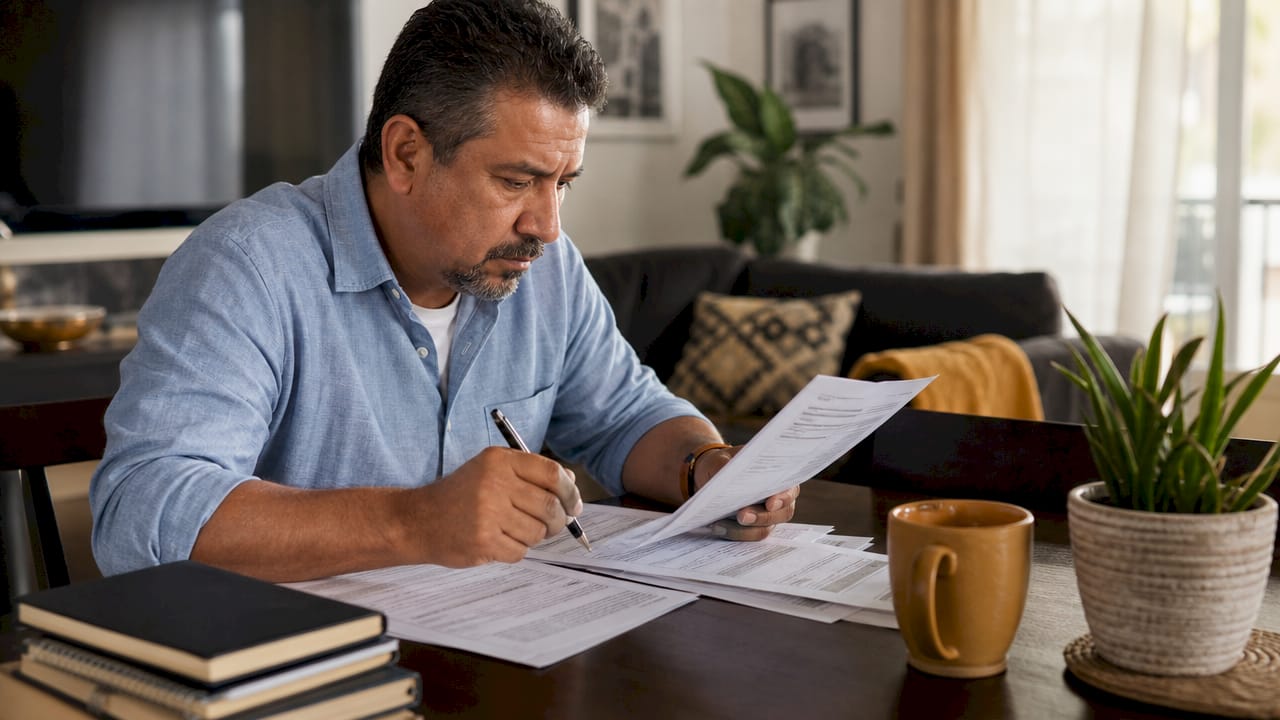 Man reviewing Toyota Tundra lemon law papers