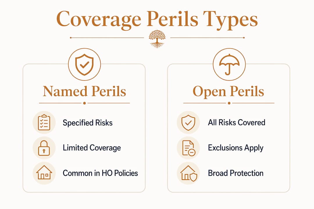 Infographic comparing named and open perils coverage