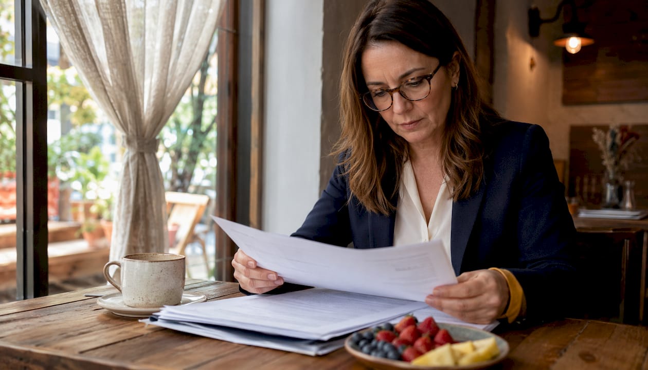 Attorney reviewing lemon law paperwork