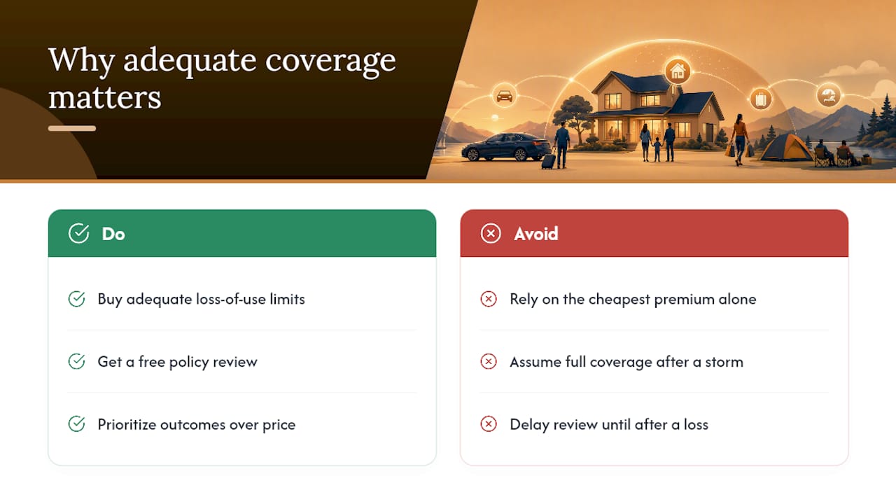 Why Adequate Coverage Beats the Cheapest Premium — overview diagram
