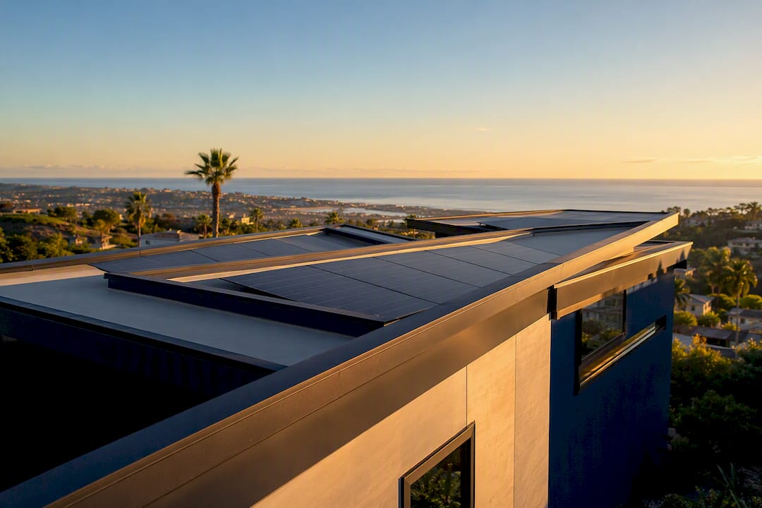 East-west solar array on San Diego home