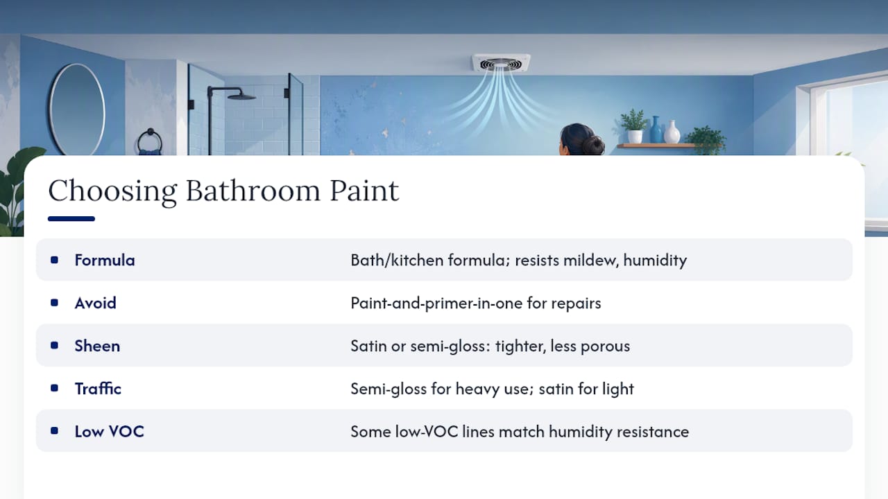 Which Paint Should You Use in a High-Humidity Bathroom? — overview diagram