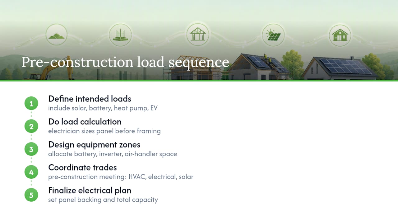 Pre-construction electrical load planning diagram