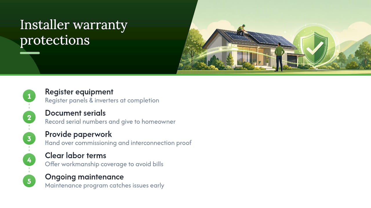 What Reliable Installers Do Differently for Warranty Protection — overview diagram
