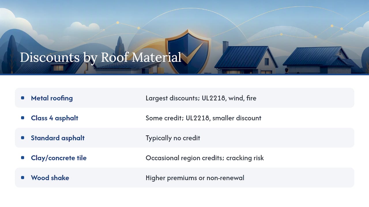 How Do Metal Roof Discounts Compare to Other Materials? — overview diagram