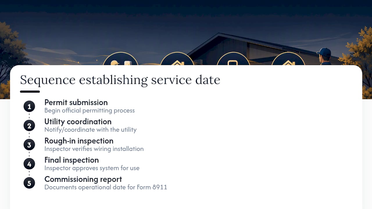 EV charger installation and inspection timeline