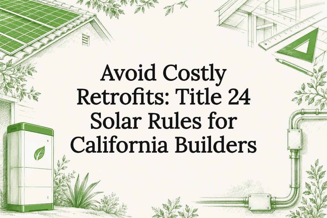 Decorative California solar compliance title card