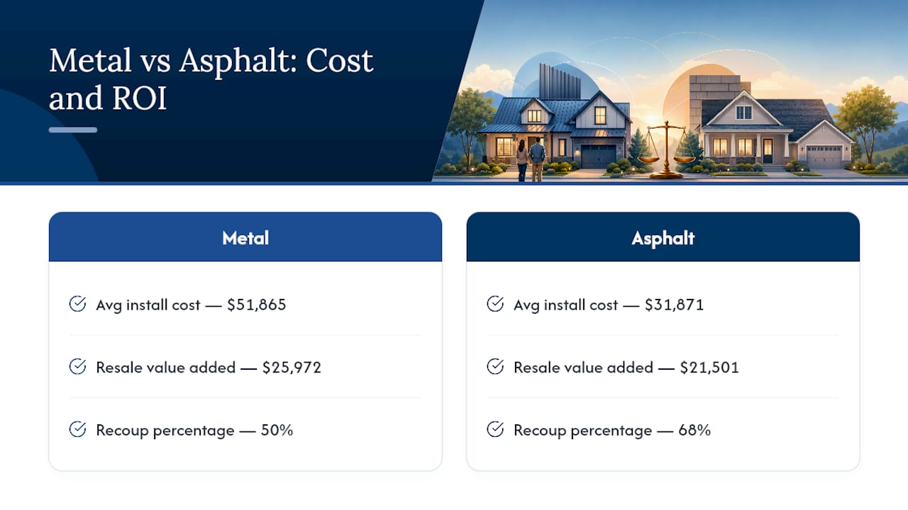 Does a metal roof increase home value? What the numbers actually say — overview diagram