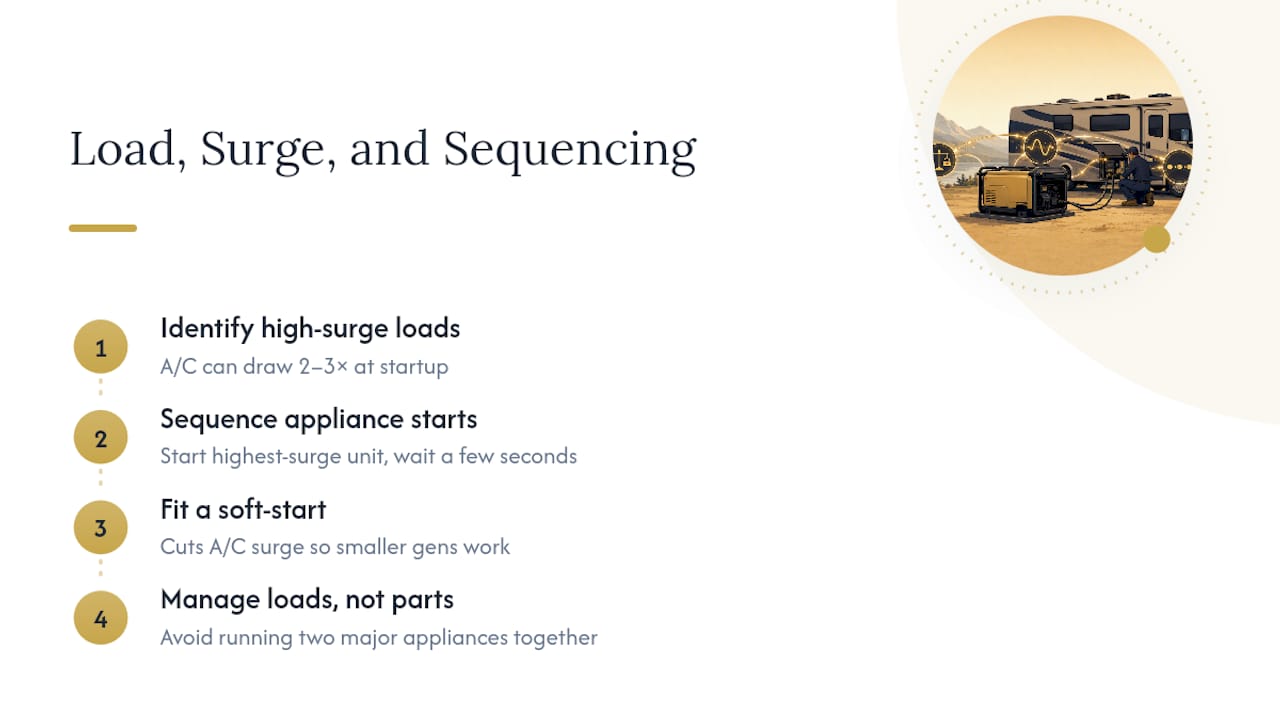 How Load and Power Demands Affect Generator Performance — overview diagram