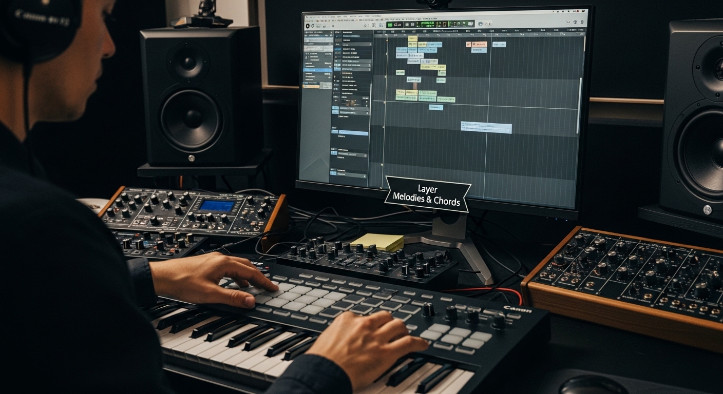layer melodies edm tutorial