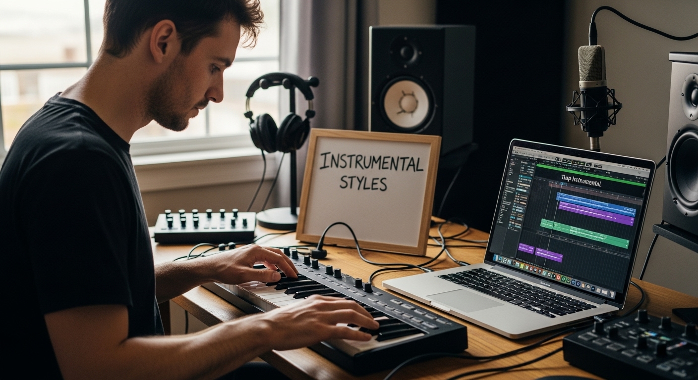 trap instrumental home studio