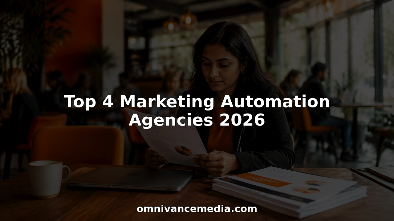 Woman reviewing marketing automation campaign document