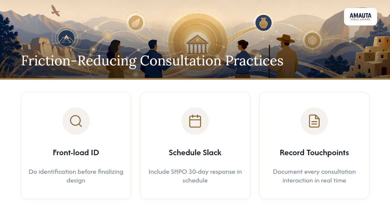 Three practices for smoother Section 106 consultation