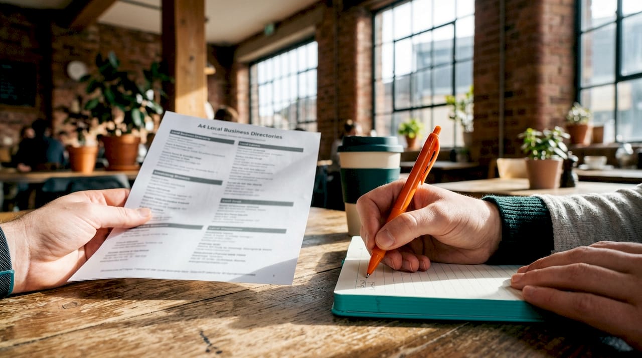 Hands making directory submissions for SEO