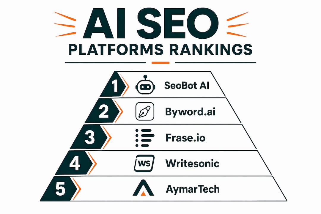 Hierarchical infographic ranking AI SEO platforms for 2026