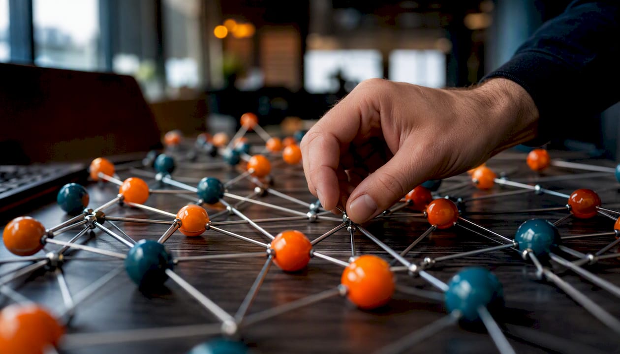 Hand adjusting network link model