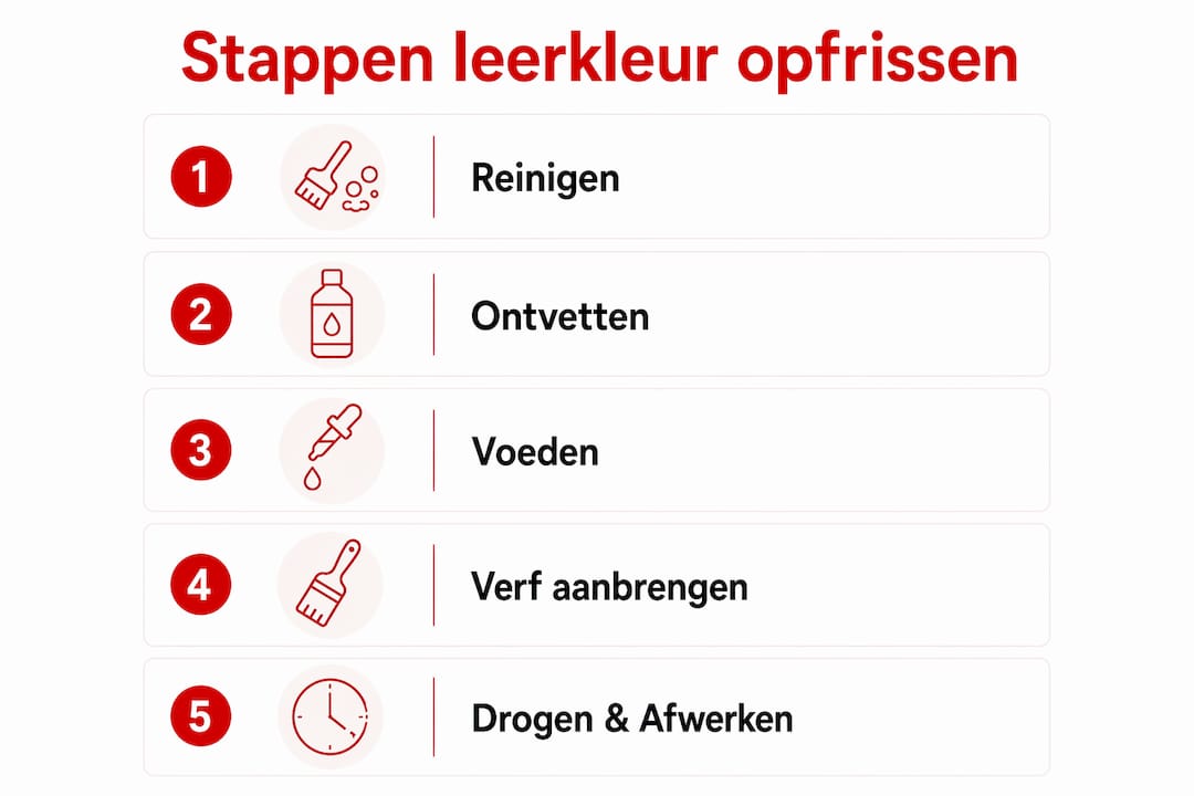 Infographic: stappenplan voor het opfrissen van je kleuren