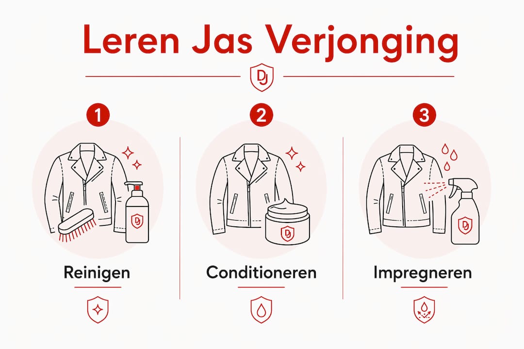 Infographic: stappenplan voor het vernieuwen van je jas