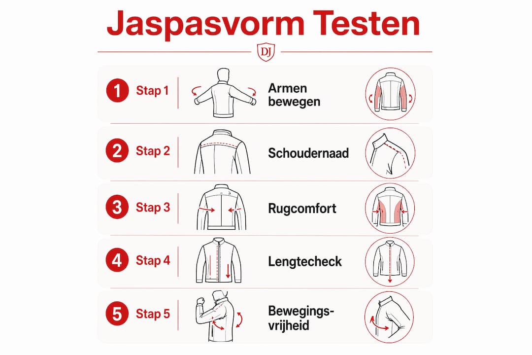 Infographic: zo controleer je of je jas goed past