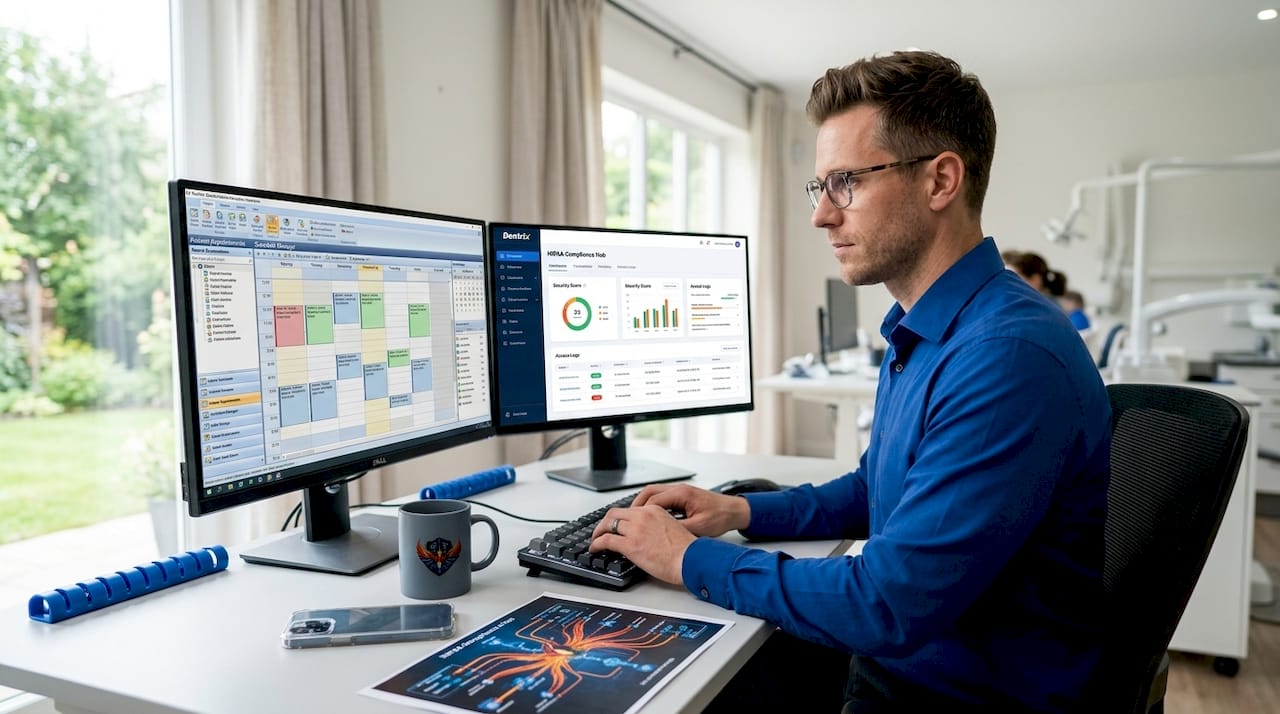 IT consultant supporting dental software systems