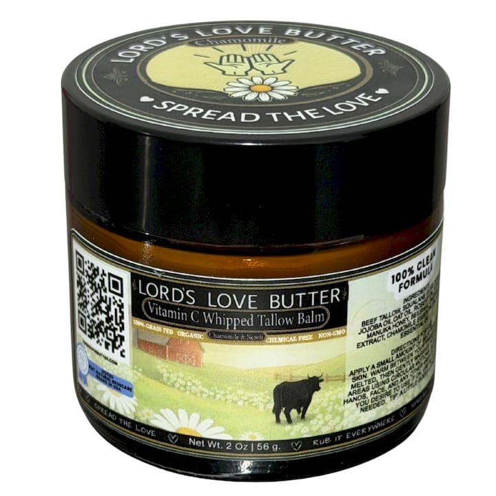 Vitamin C Whipped Beef Tallow Balm with Manuka Honey & Squalane