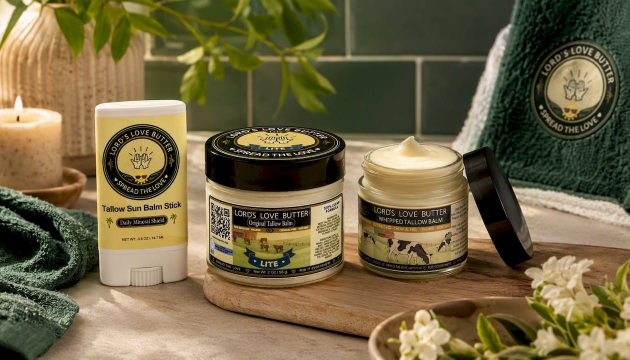 Beef Tallow Sun Balm Stick with Zinc Oxide — Daily Mineral Shield